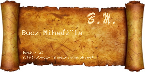 Bucz Mihaéla névjegykártya